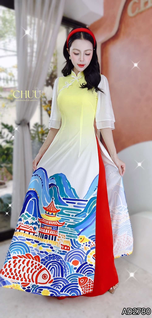 Áo Dài Cá Chép AD2780 (áo lẻ)