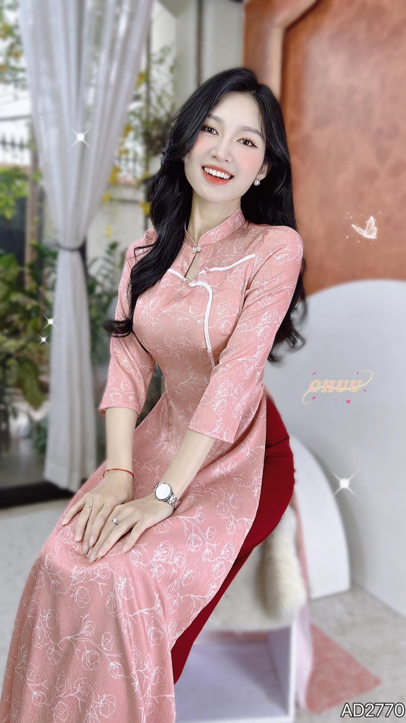 Áo Dài  Ánh Hào Đêm AD2770 (áo lẻ)