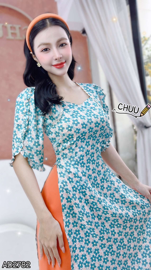 Áo Dài Bebe Tí Hon AD2782 (áo lẻ)