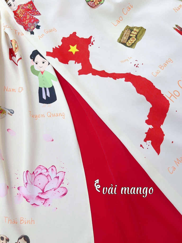 Áo Dài TT 63 Tỉnh Thành AD1515 (áo lẻ)