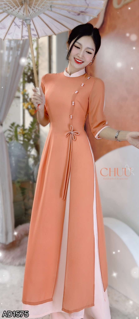 Áo Dài Chiffon 4T Ngọc Đôi 130cm AD1575 (áo lẻ)