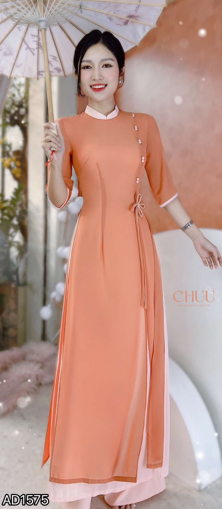 Áo Dài Chiffon 4T Ngọc Đôi 130cm AD1575 (áo lẻ)
