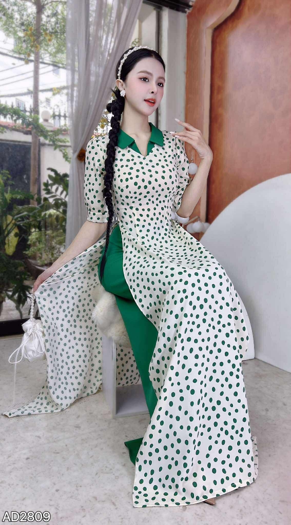 Áo Dài Bí Đao AD2809 (áo lẻ)