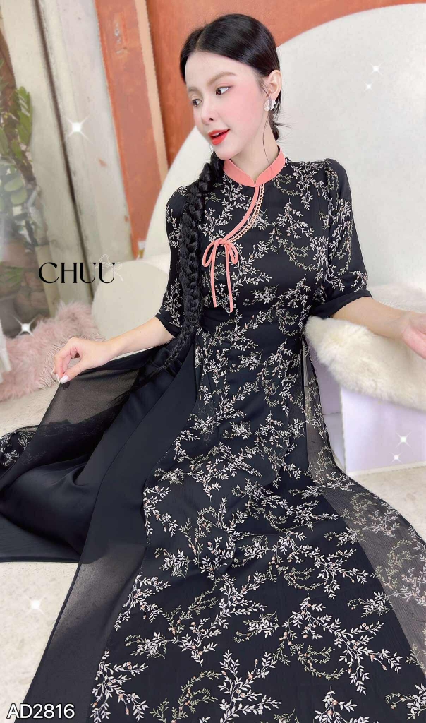 Áo Dài 4T Hải Hà AD2816 (áo lẻ)