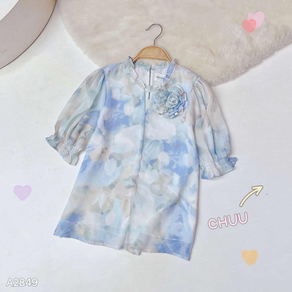 Áo Hoa Giấy Mặt Trăng A2849