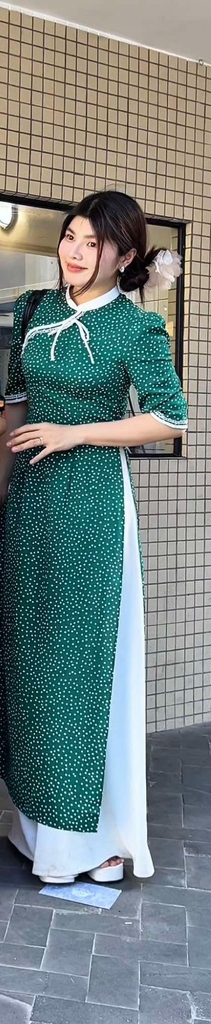 Áo Dài Cha Cha Cha AD2817 (áo lẻ)