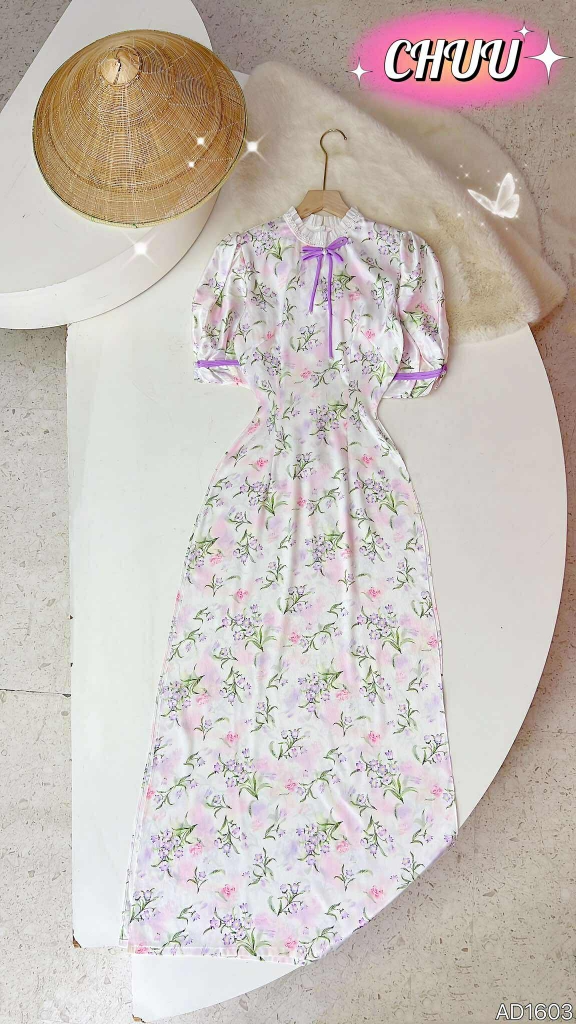 ÁO Dài Ngọc Diệp AD1603 (áo lẻ)
