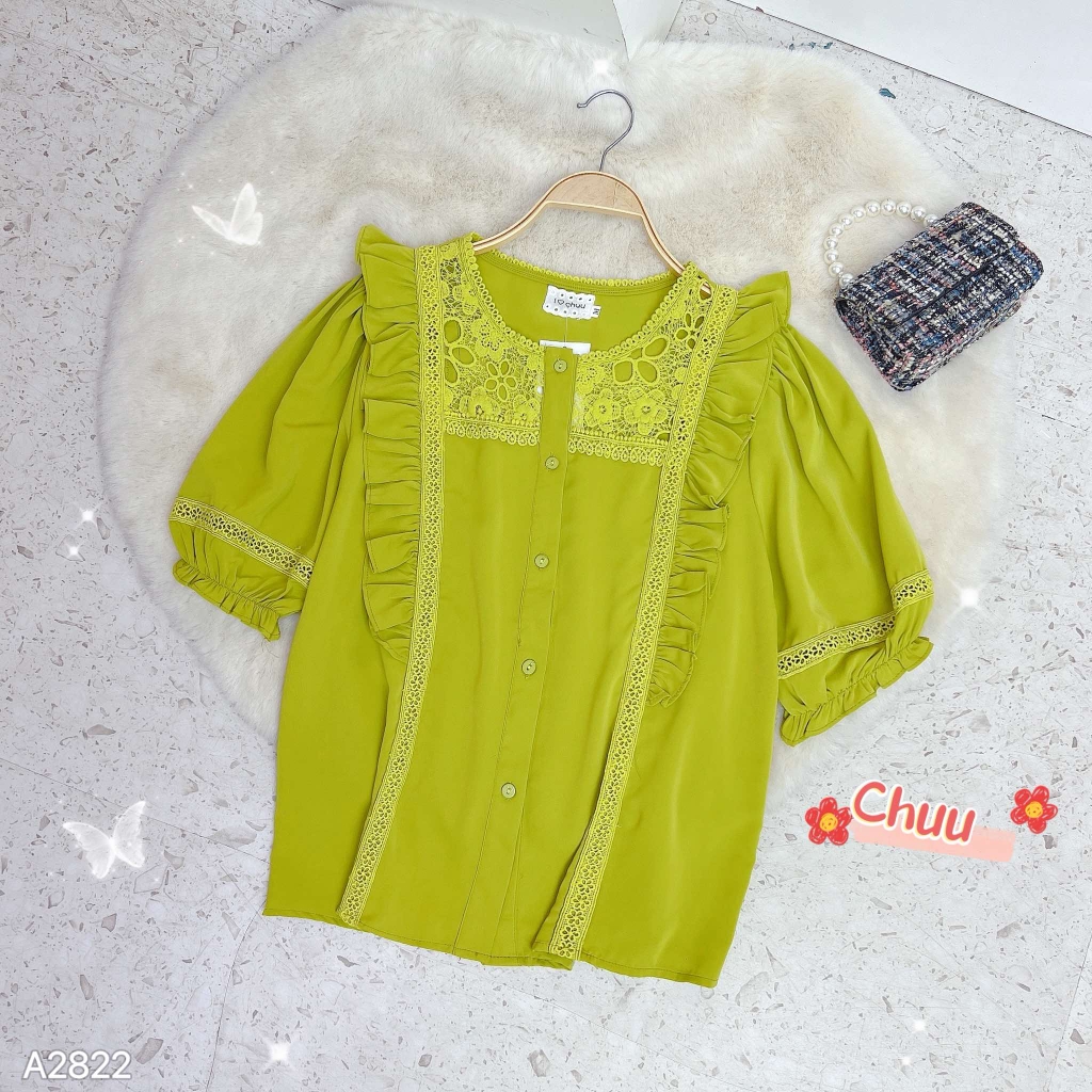 Áo Sơ Mi Ren Hoa Maxy A2822