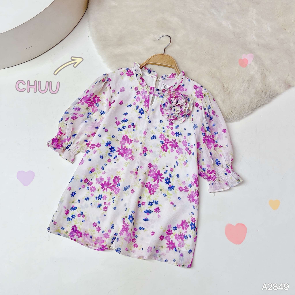 Áo Hoa Giấy Mặt Trăng A2849