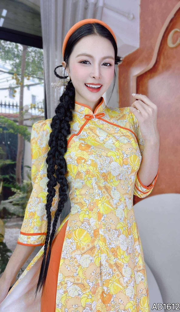 Áo Dài Tam Giác Bow AD1612 (áo lẻ)