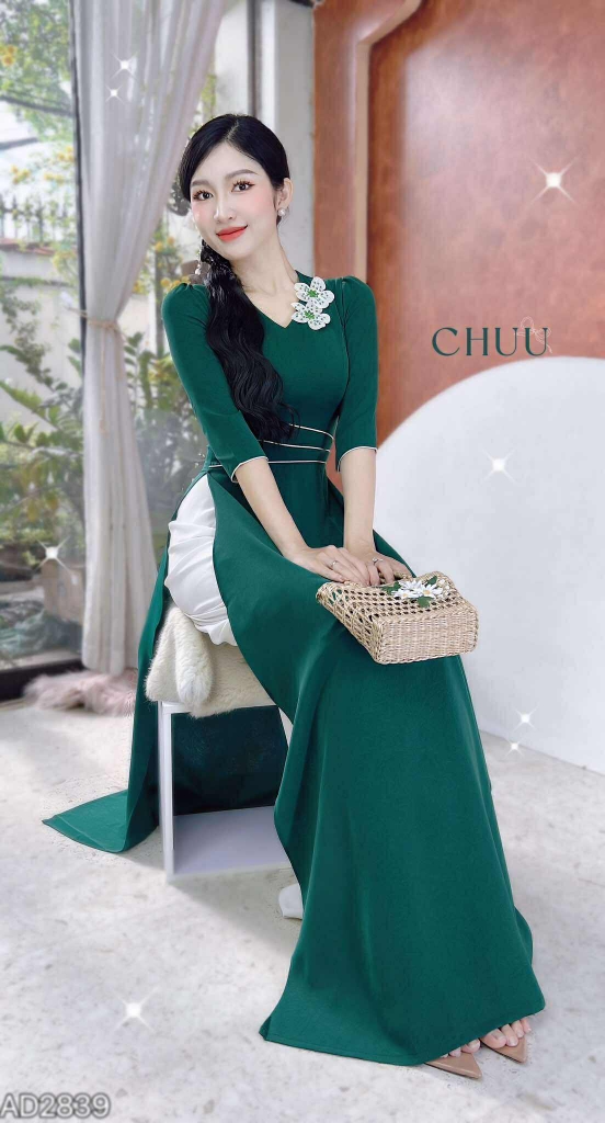 Áo Dài Phú Quý AD2839 (áo lẻ)