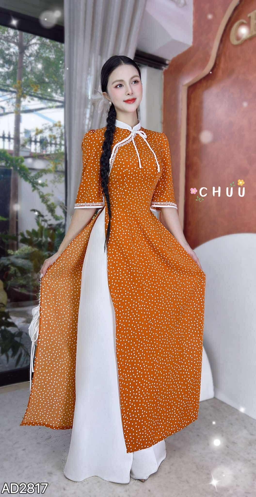 Áo Dài Cha Cha Cha AD2817 (áo lẻ)