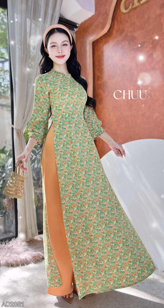 Áo Dài Cây Cầu Gỗ AD2881 (áo lẻ)