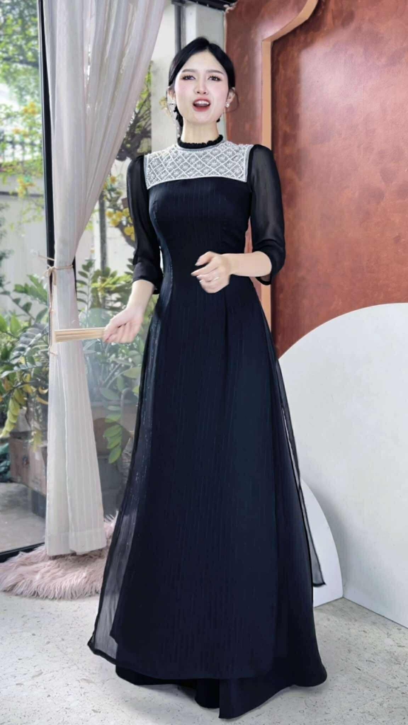 Áo Dài 4T Hạt Đậu Ngọc AD2846 (áo lẻ)
