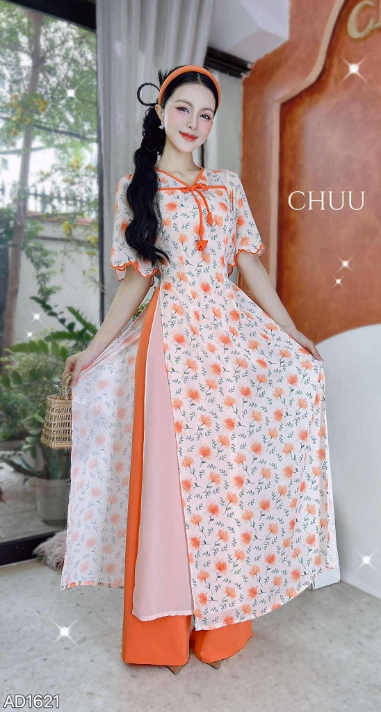 Áo Dài Viên Mộng 4T AD1621 (áo lẻ)