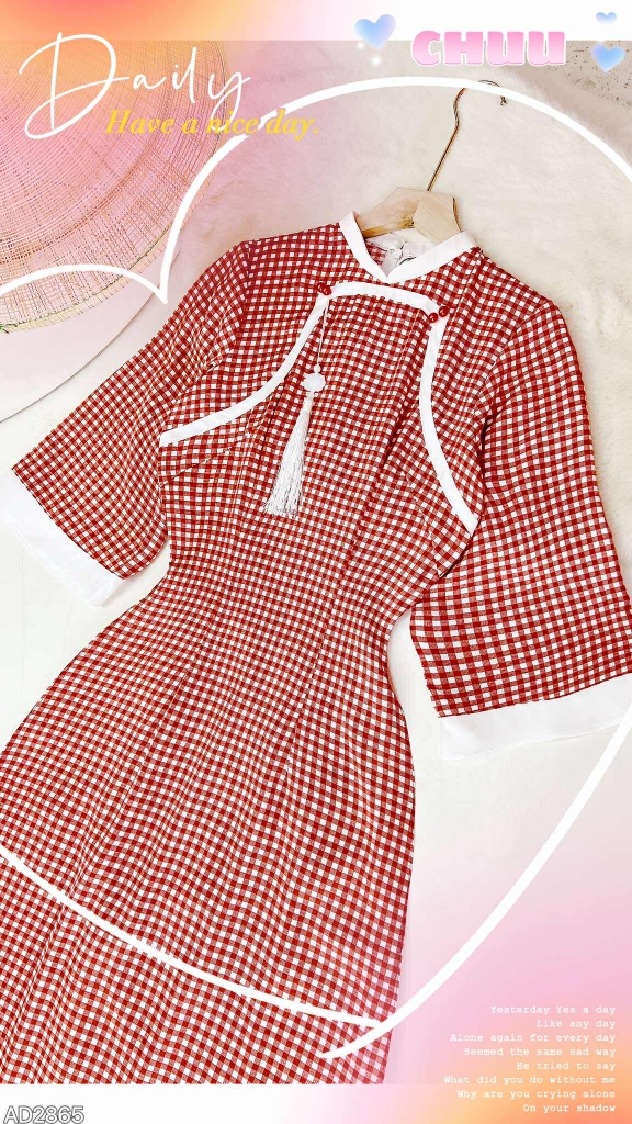 Áo Dài Thượng Hải+PK AD2865 (áo lẻ)