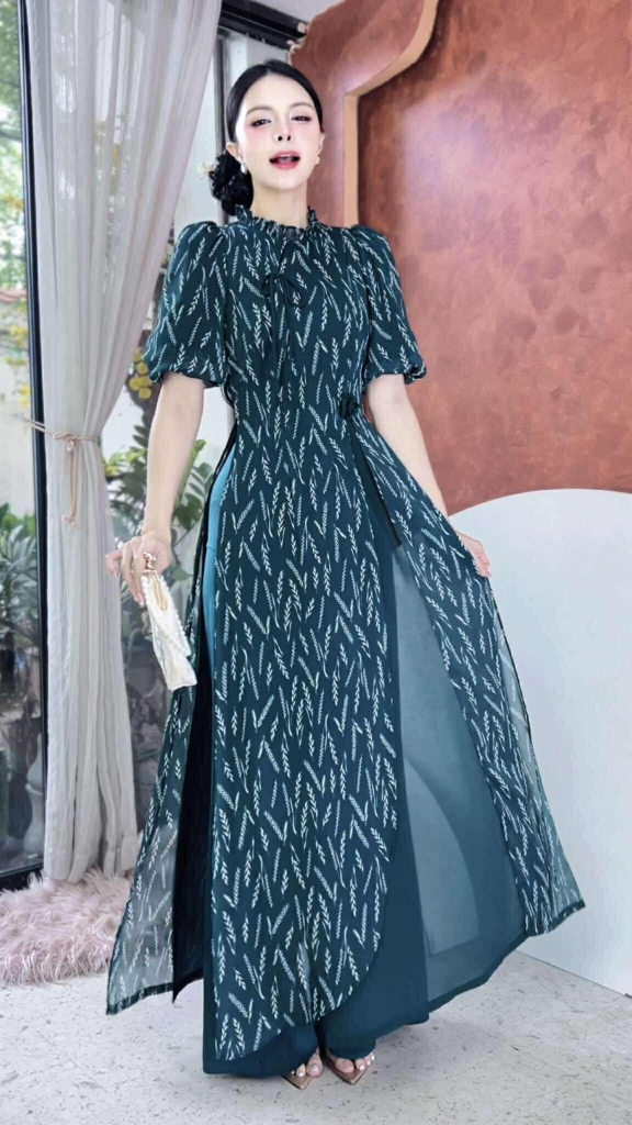 Áo Dài Đàn Bầu 4T AD2802 (áo lẻ)
