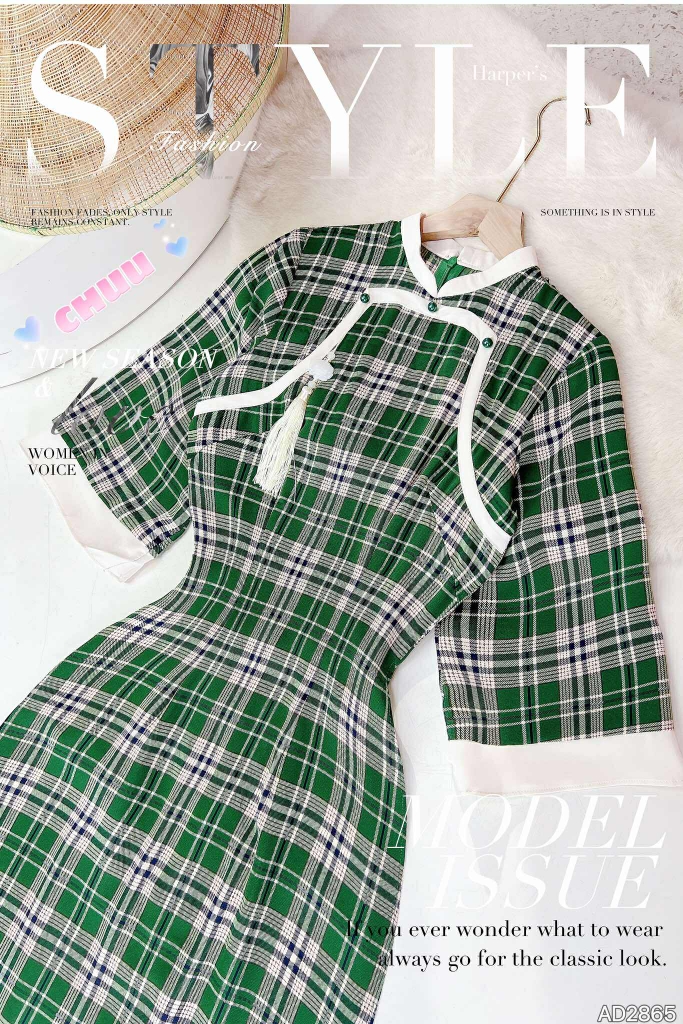 Áo Dài Thượng Hải+PK AD2865 (áo lẻ)