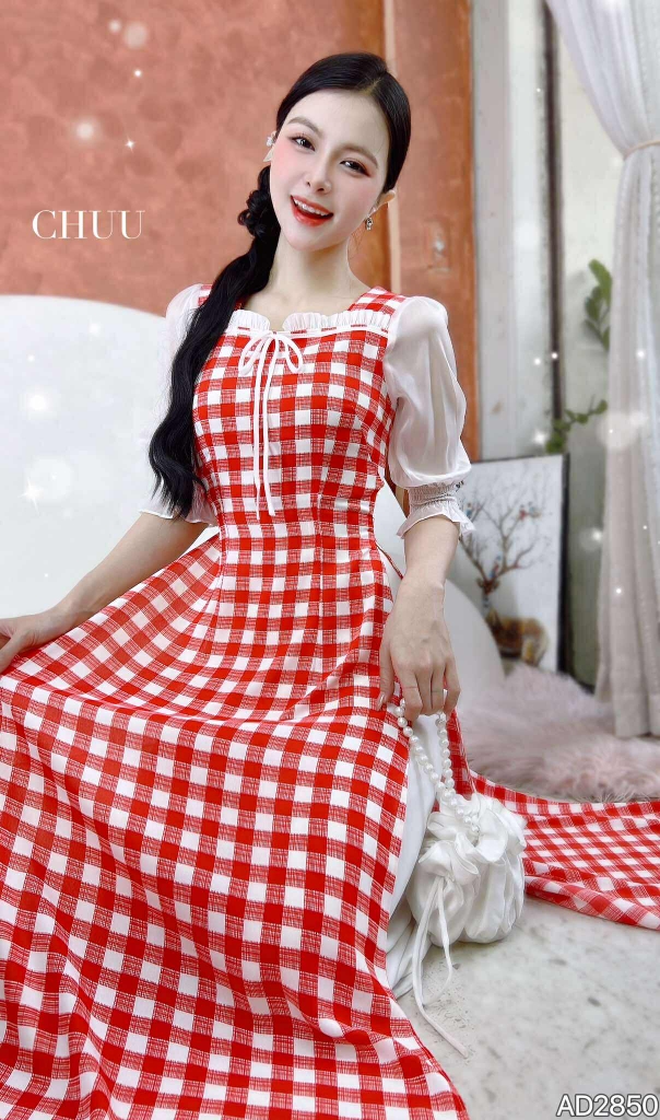 Áo Dài Đình Cổ Tích AD2850 (áo lẻ)