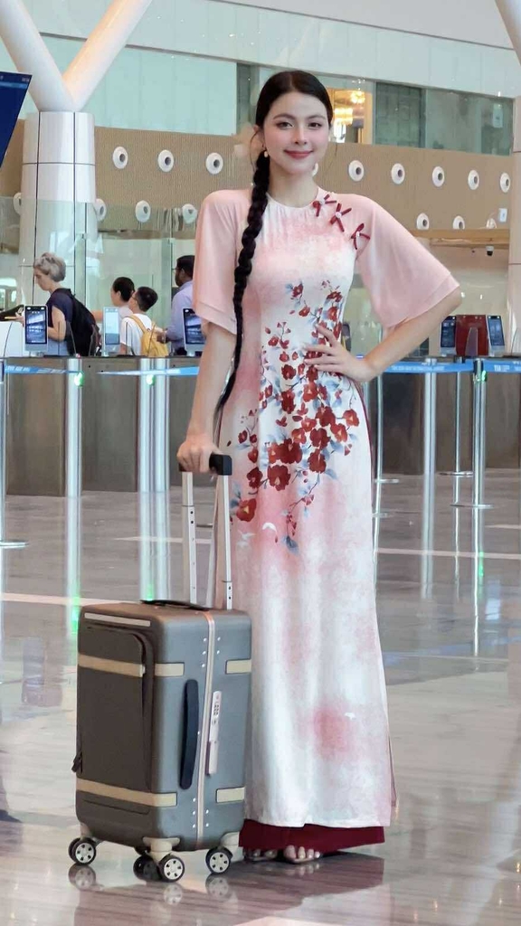 Áo Dài Ánh Nhiệm Màu AD2873 (áo lẻ)