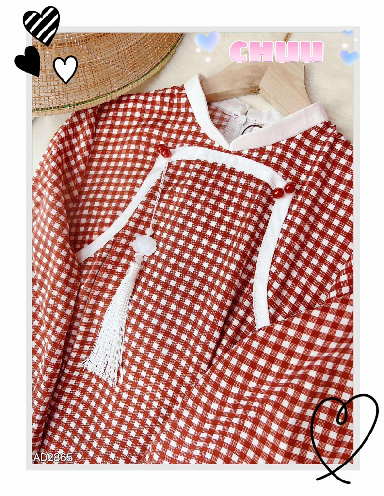 Áo Dài Thượng Hải+PK AD2865 (áo lẻ)