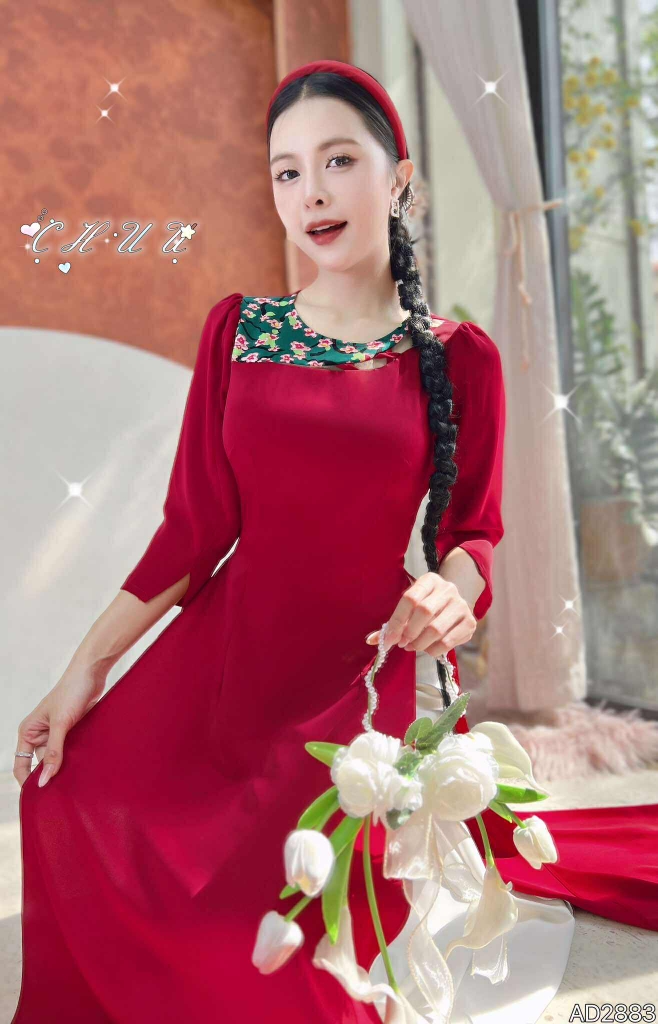 Áo Dài 3 Chữ XXX AD2883 (áo lẻ)