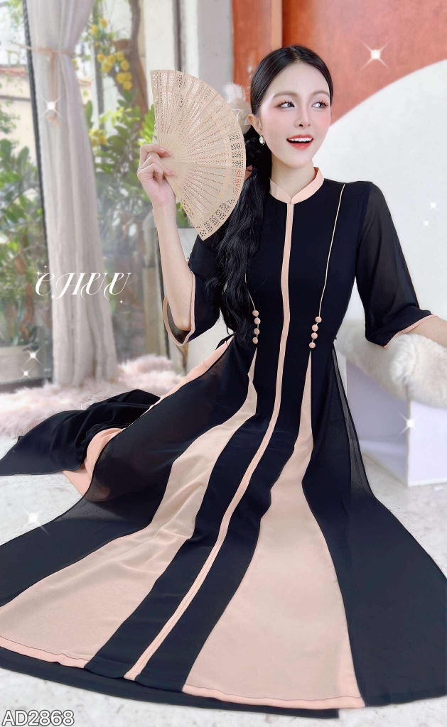 Áo Dài 4T Vương Hậu AD2868 (áo lẻ)