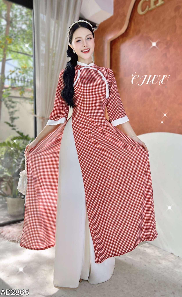 Áo Dài Thượng Hải+PK AD2865 (áo lẻ)
