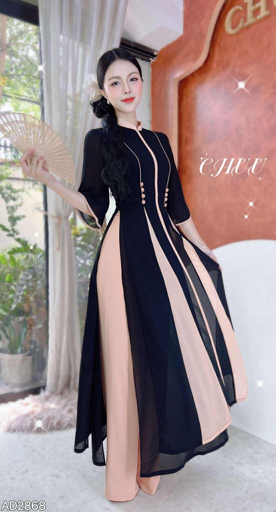 Áo Dài 4T Vương Hậu AD2868 (áo lẻ)