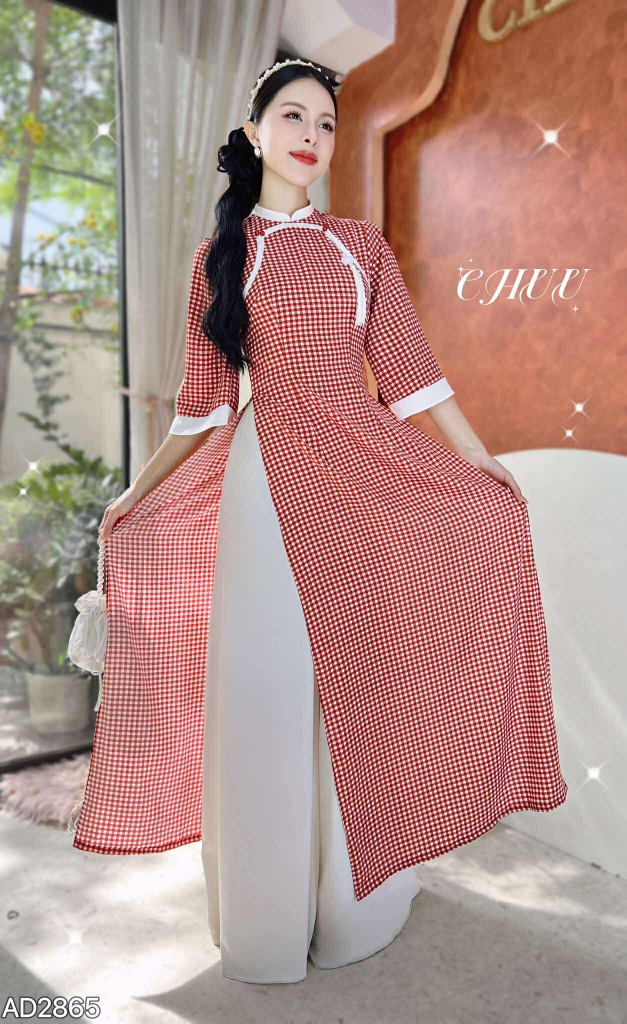 Áo Dài Thượng Hải+PK AD2865 (áo lẻ)