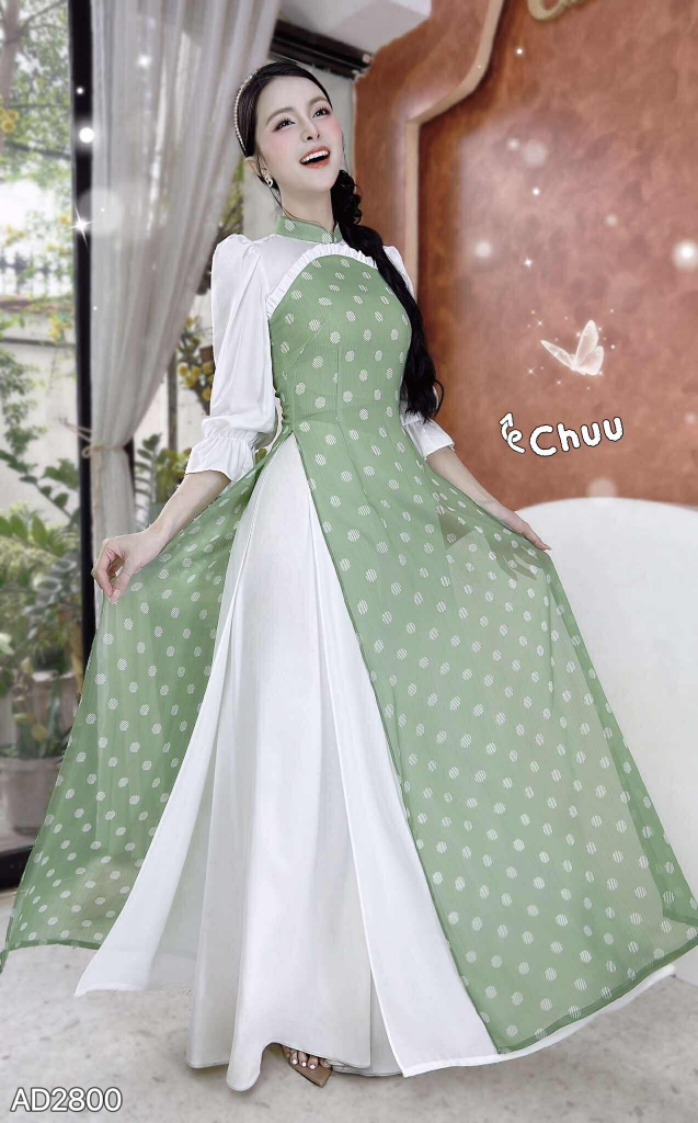 Áo Dài Mâm Xôi 4T AD2800 (áo lẻ)