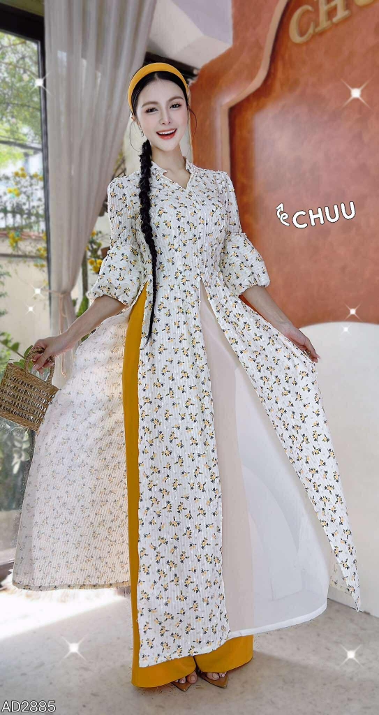 Áo Dài 3T Đèn Hội An AD2885 (áo lẻ)