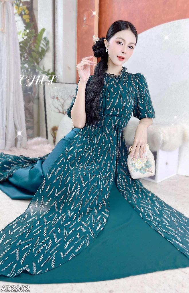 Áo Dài Đàn Bầu 4T AD2802 (áo lẻ)