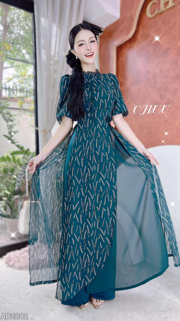 Áo Dài Đàn Bầu 4T AD2802 (áo lẻ)
