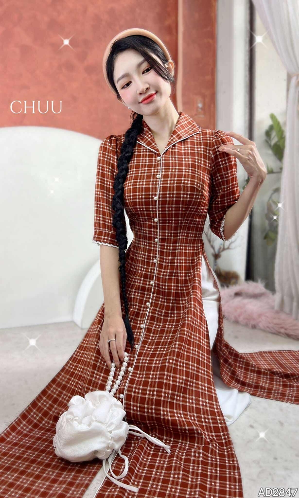 Áo Dài Caro San San AD2847 (áo lẻ)