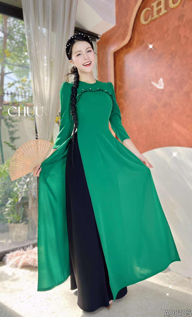 Áo Dài Bèo Cong AD8105 (áo lẻ)