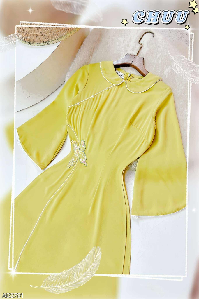 Áo Dài Eo Bướm Vũ AD2791 (áo lẻ)