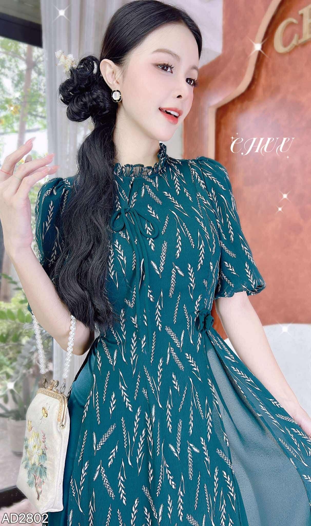 Áo Dài Đàn Bầu 4T AD2802 (áo lẻ)