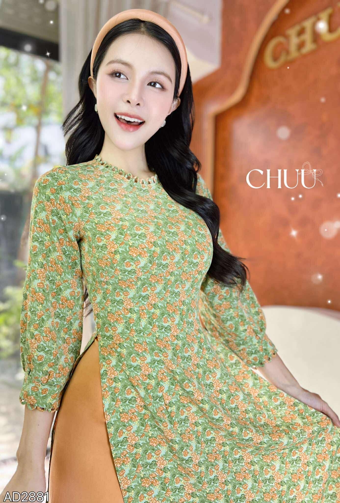 Áo Dài Cây Cầu Gỗ AD2881 (áo lẻ)