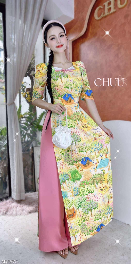 Áo Dài Xứ Sở Thần Tiên AD2870 (áo lẻ)