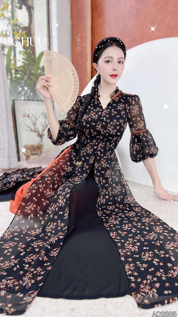 Áo Dài 3T Đèn Hội An AD2885 (áo lẻ)