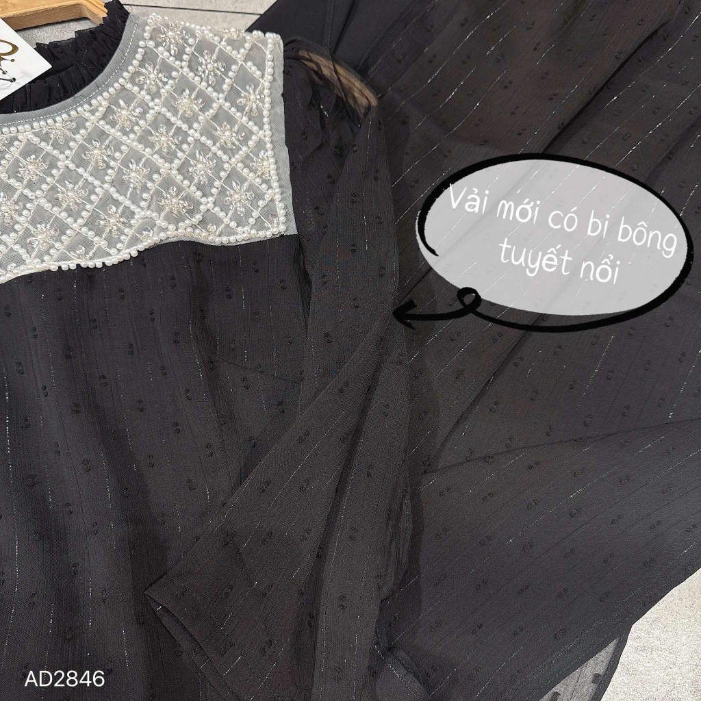 Áo Dài 4T Hạt Đậu Ngọc AD2846 (áo lẻ)