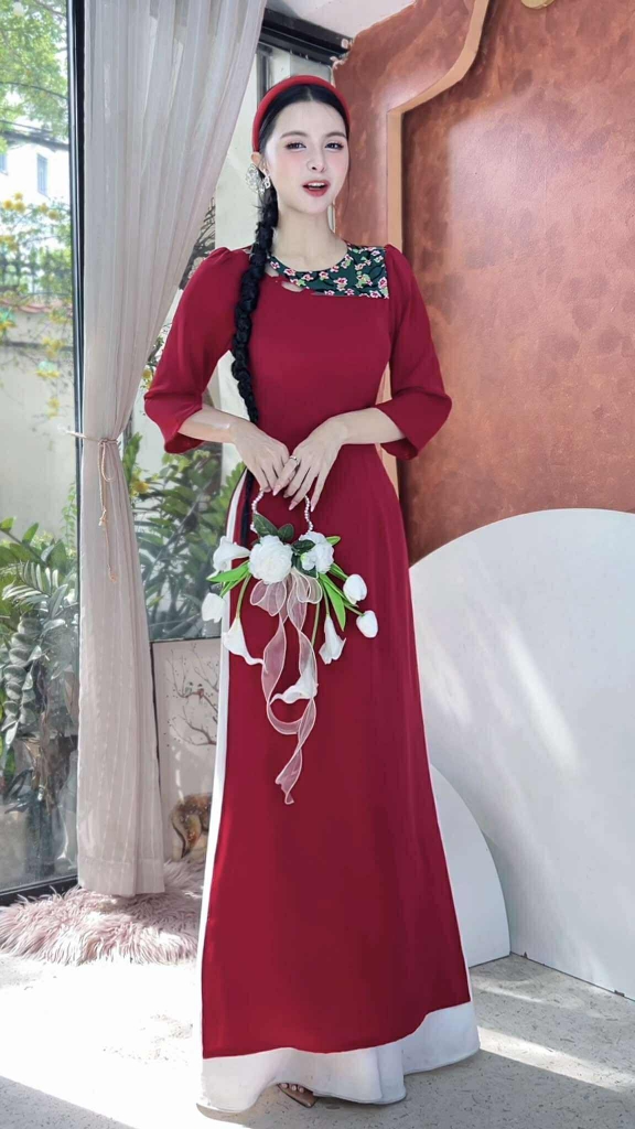 Áo Dài 3 Chữ XXX AD2883 (áo lẻ)