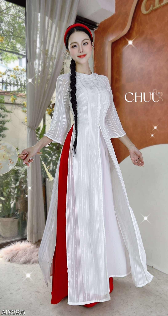Áo Dài 4T Cổ Donut AD2895 (áo lẻ)
