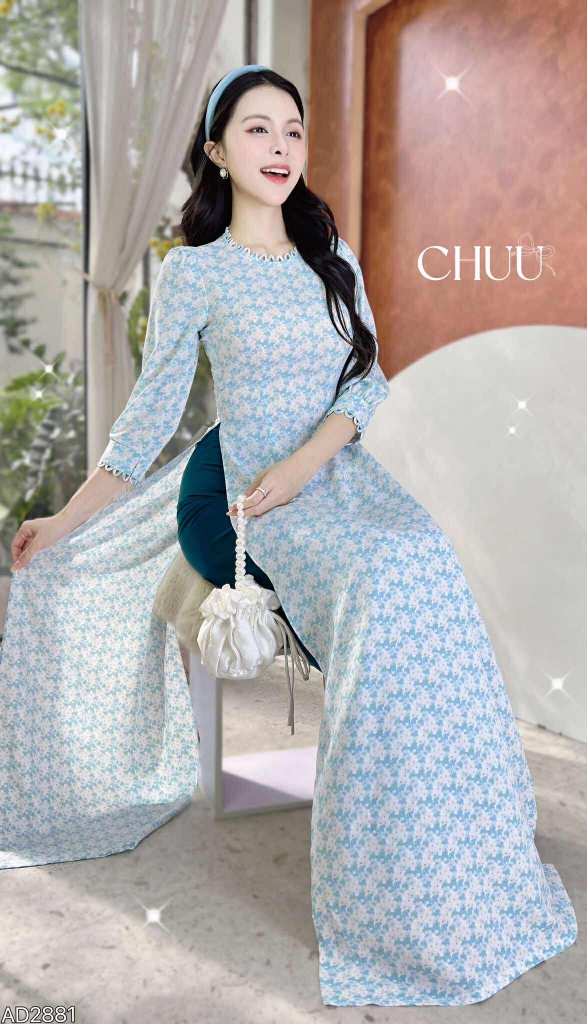 Áo Dài Cây Cầu Gỗ AD2881 (áo lẻ)