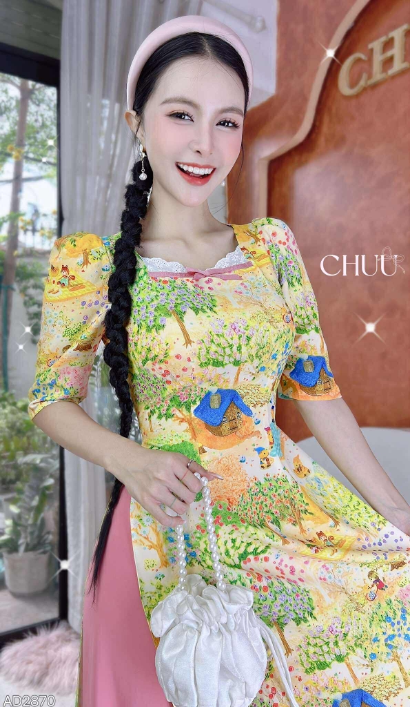 Áo Dài Xứ Sở Thần Tiên AD2870 (áo lẻ)