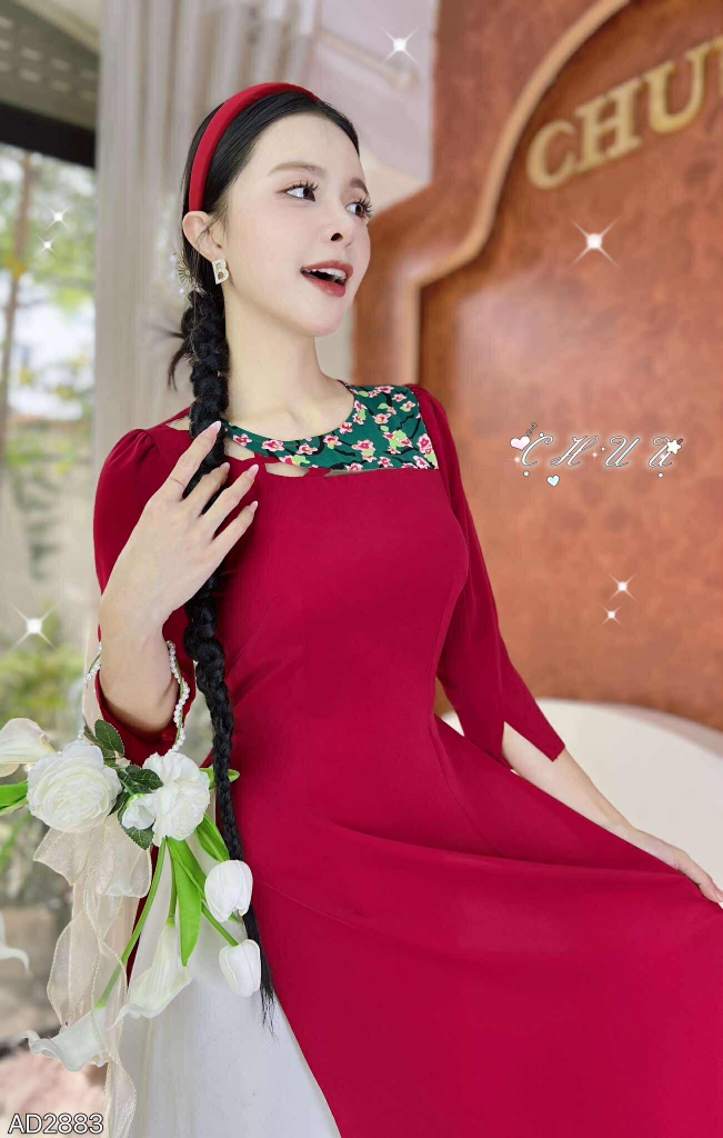 Áo Dài 3 Chữ XXX AD2883 (áo lẻ)