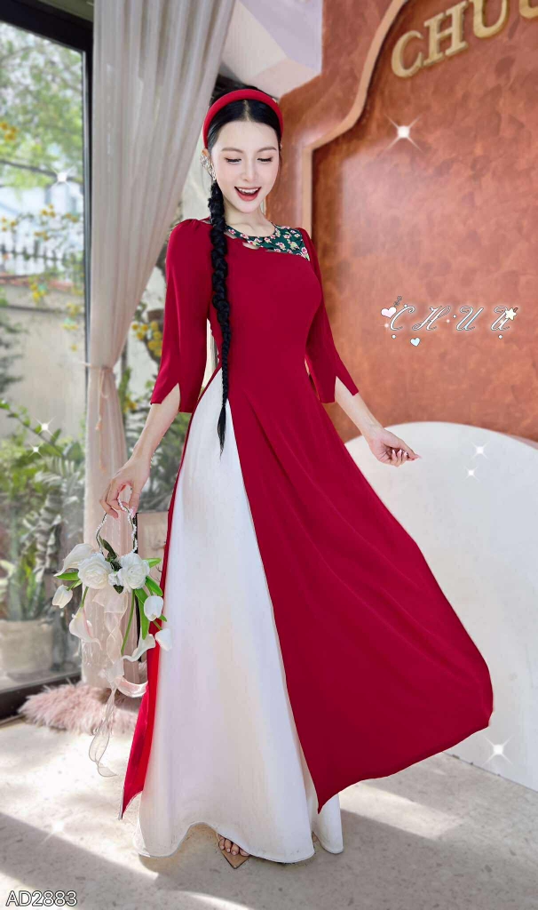 Áo Dài 3 Chữ XXX AD2883 (áo lẻ)