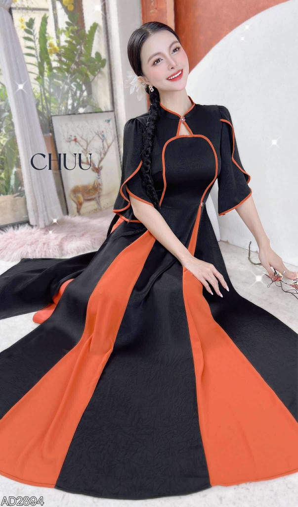 Áo Dài 2T+ Đình Tranh AD2894 (áo lẻ)