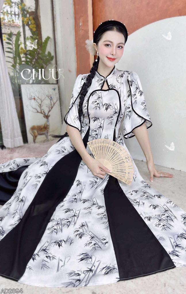Áo Dài 2T+ Đình Tranh AD2894 (áo lẻ)